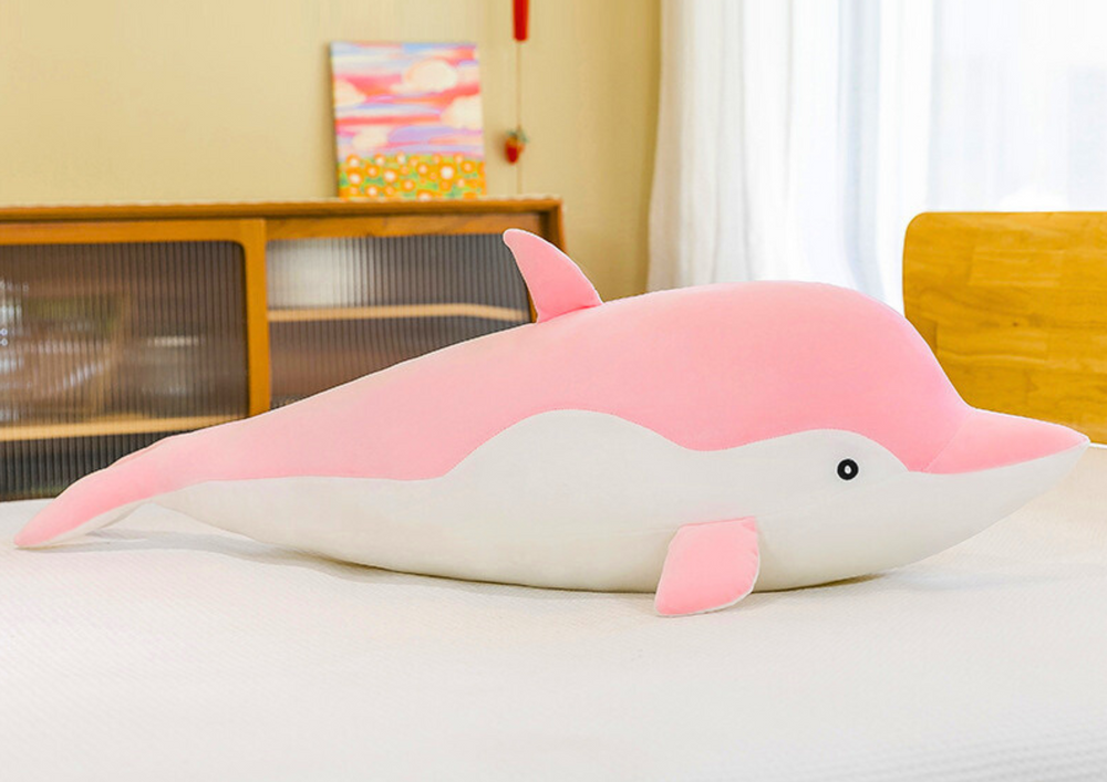 Pink dolphin plush mascot 50 cm