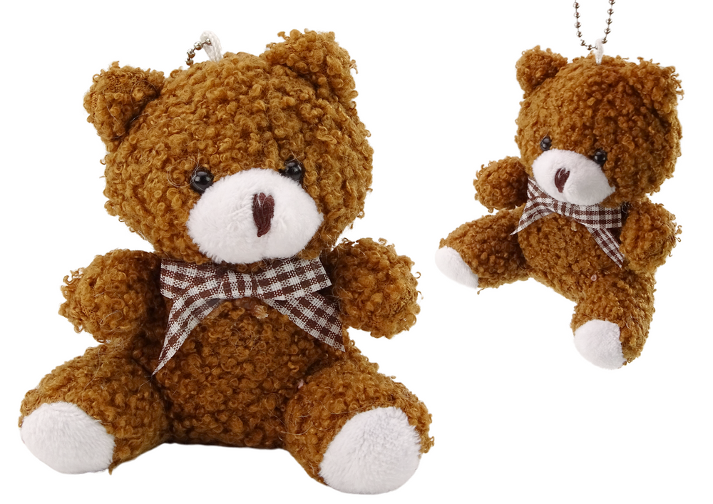 Plush Brown Little Teddy Bear Cuddly Mascot Keychain 10cm