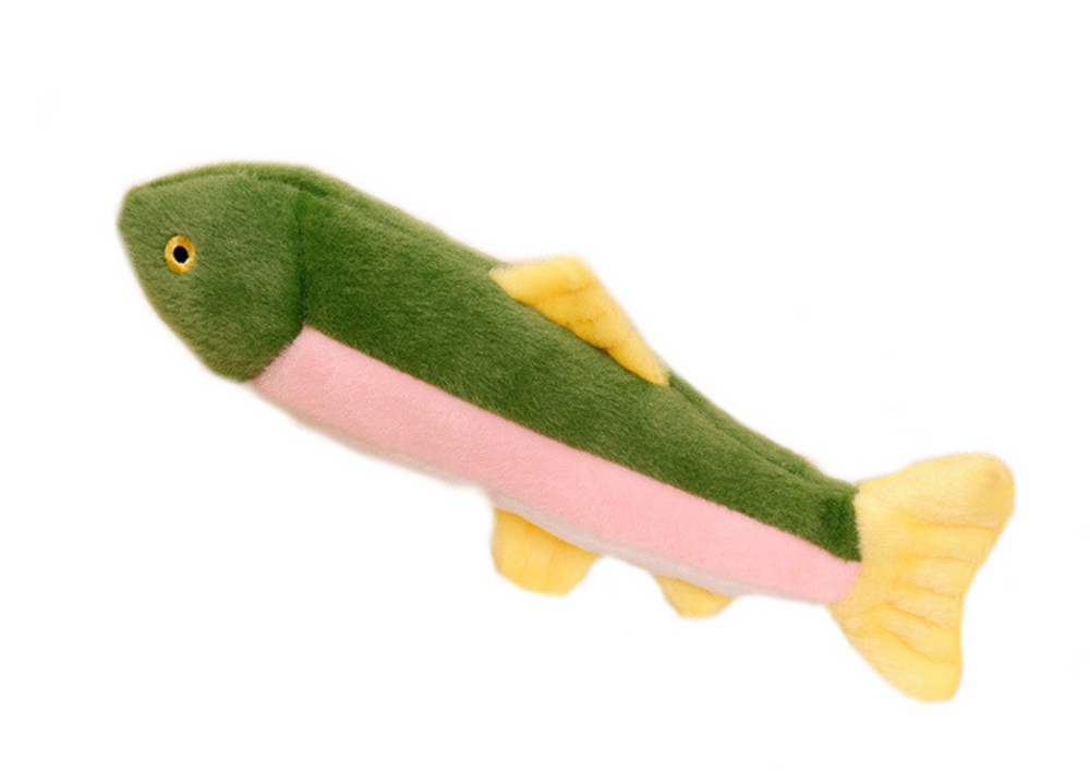 Plush Fish with Squeaker Colorful Mascot 30cm