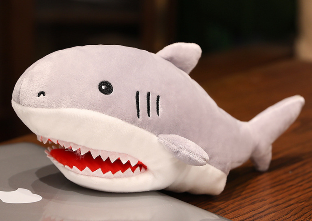 Plush Shark Puppet Mascot 30 cm