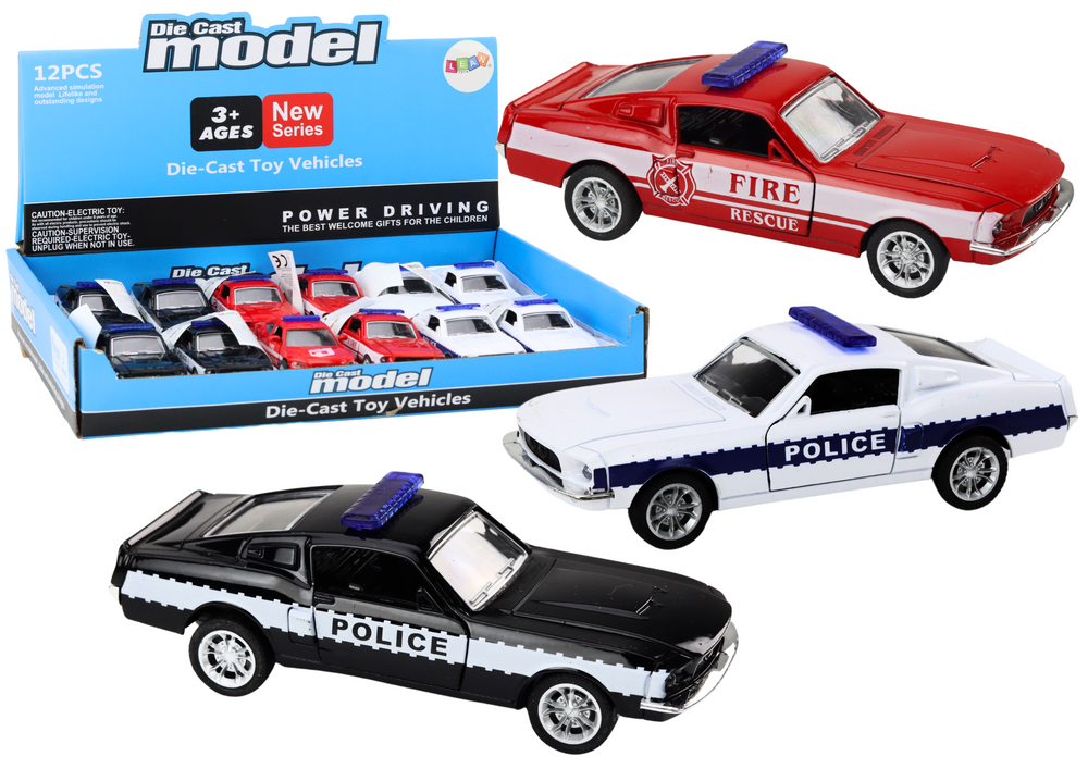 Police Car Fire Department Privileged Vehicles 1:32 Mix