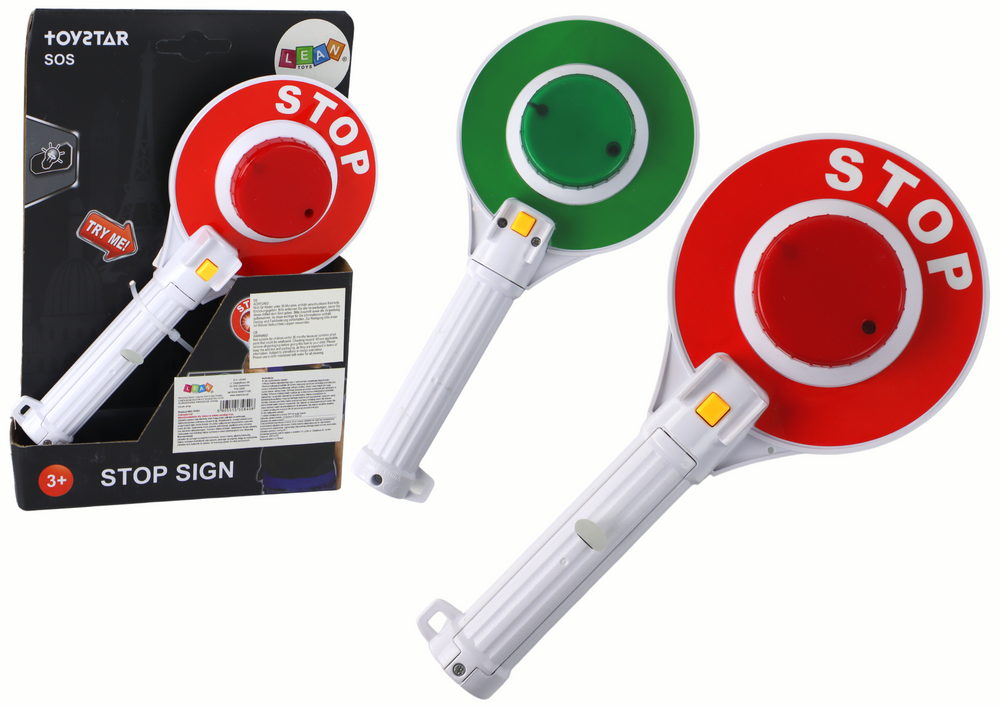 Police Lollipop For Children, Double-Sided Stop Light