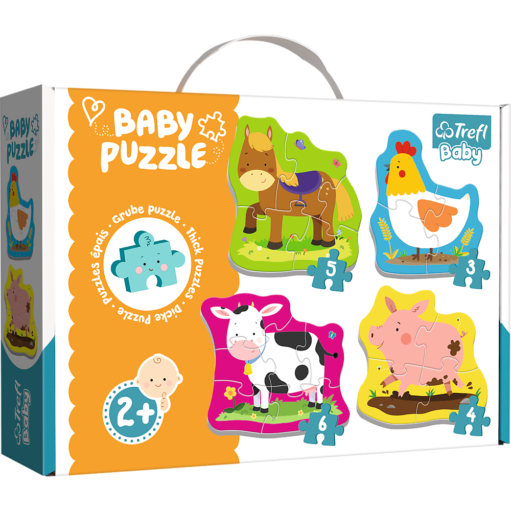 Puzzle - Baby Classic - Animals in the Country - Trefl Baby 36070