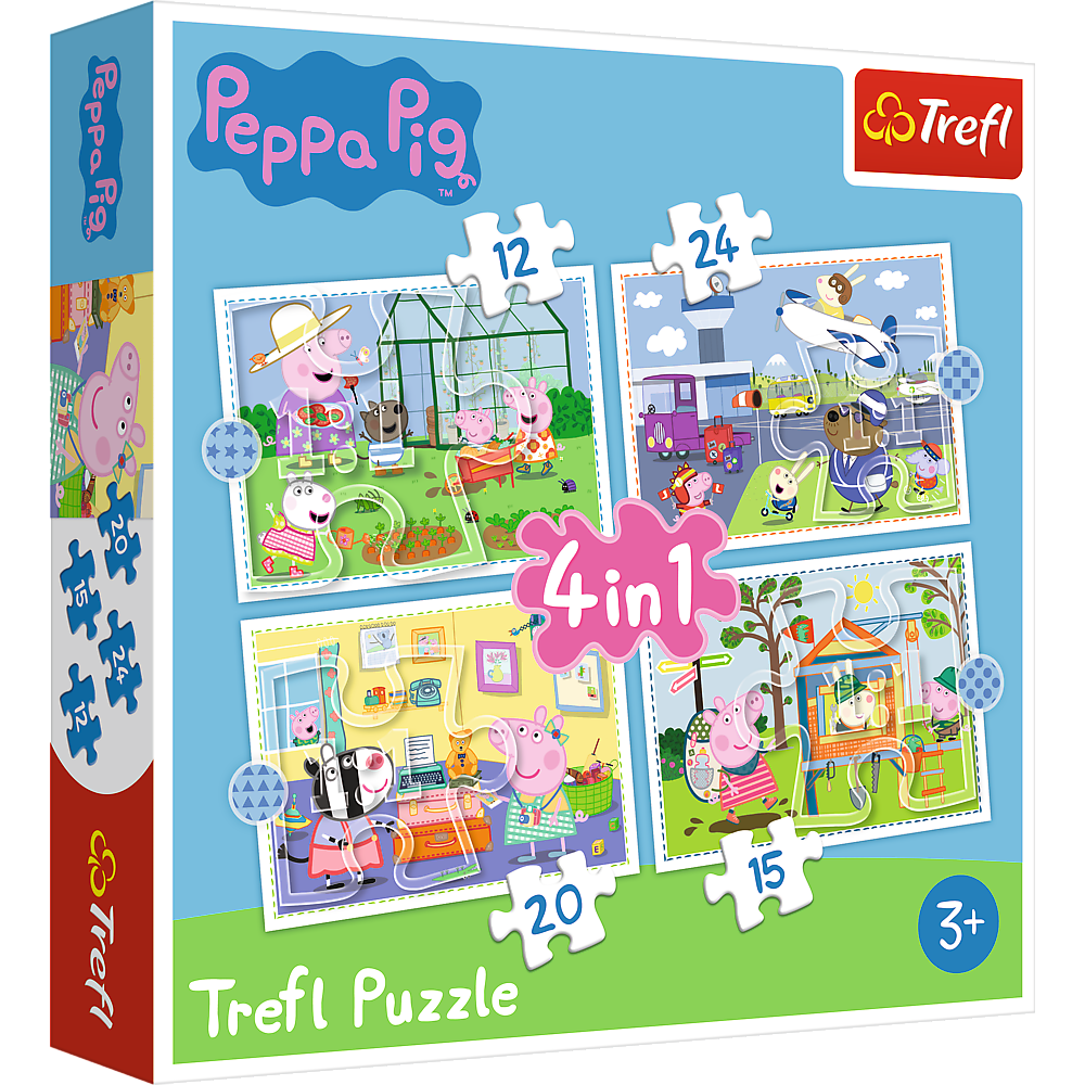 Puzzle - "4in1" - Holiday memories / Peppa Pig Trefl 34359