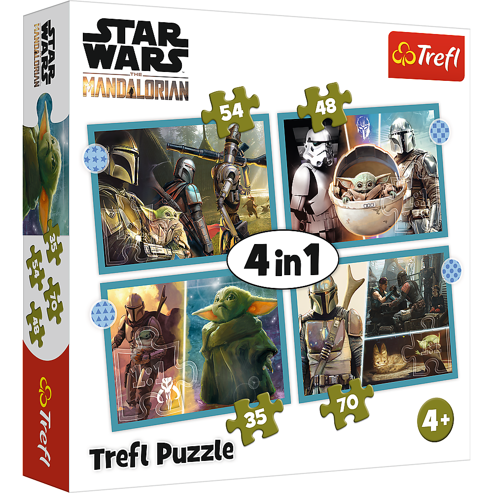 Puzzle - "4in1" - Mandalorian Trefl 34397