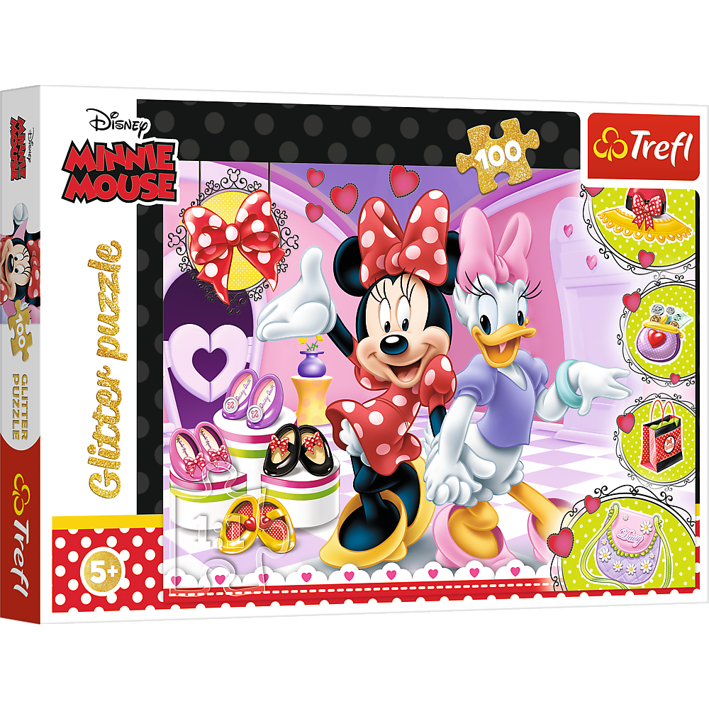 Puzzle 100 pcs. Minnie and glitter Trefl 14820