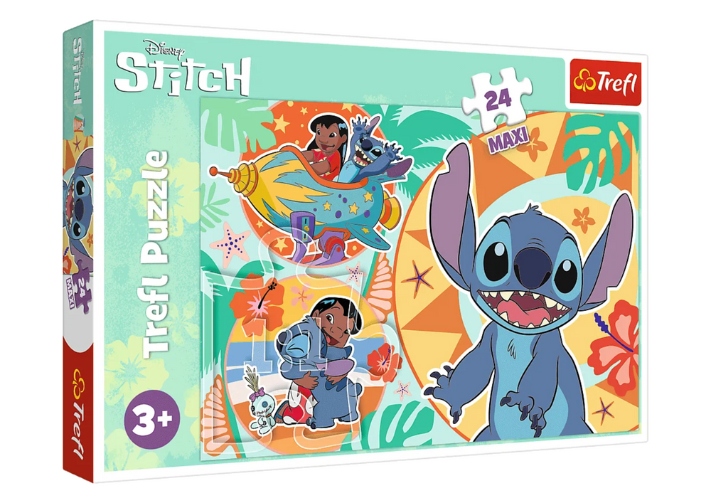 Puzzle 24pcs Maxi Happy Day Lilo&Stitch Trefl 14365