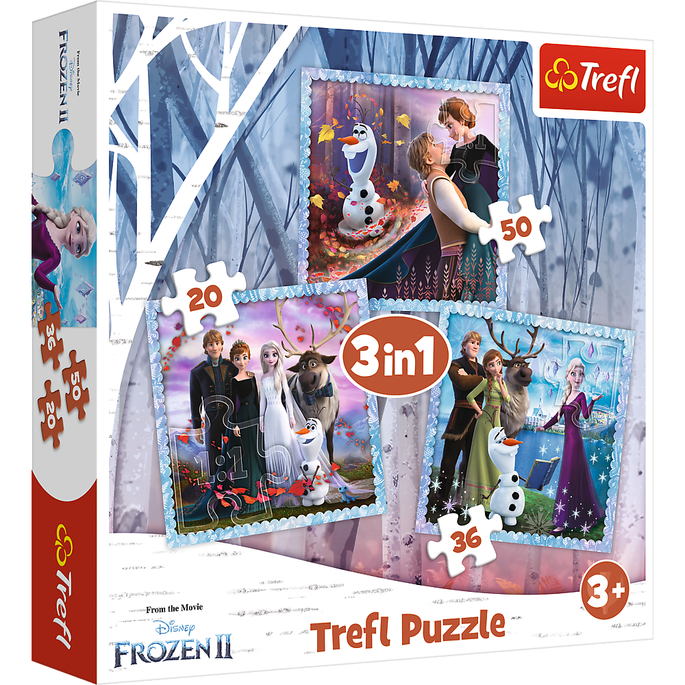 Puzzle 3in1 Frozen Magical Tale Trefl 34853