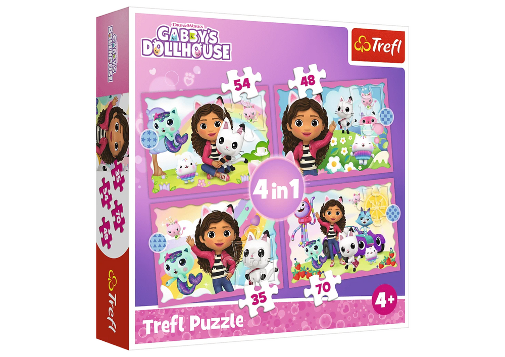 Puzzle 4in1 Adventures of Gabi Trefl 34620