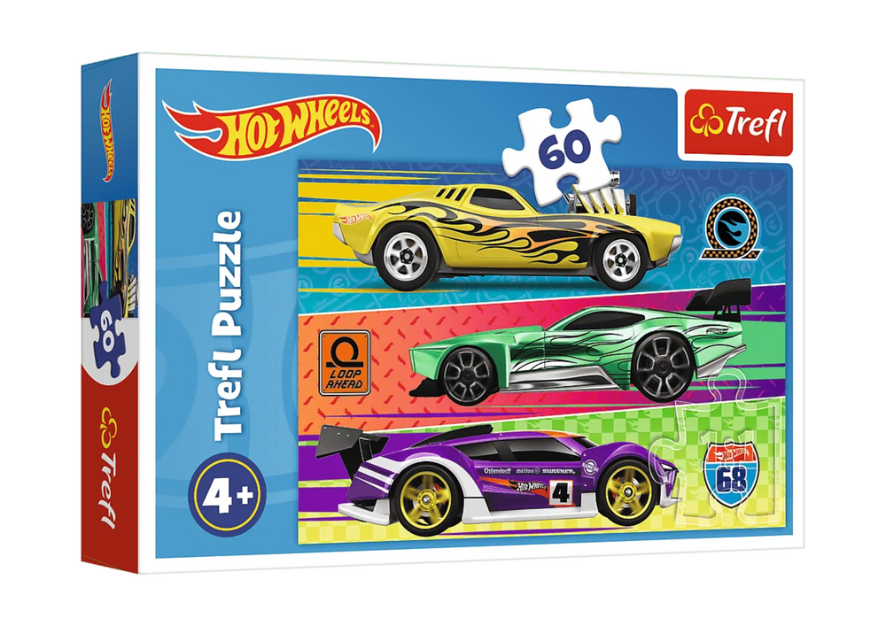 Puzzle Hot Wheels 60 pcs. Race Trefl 17389