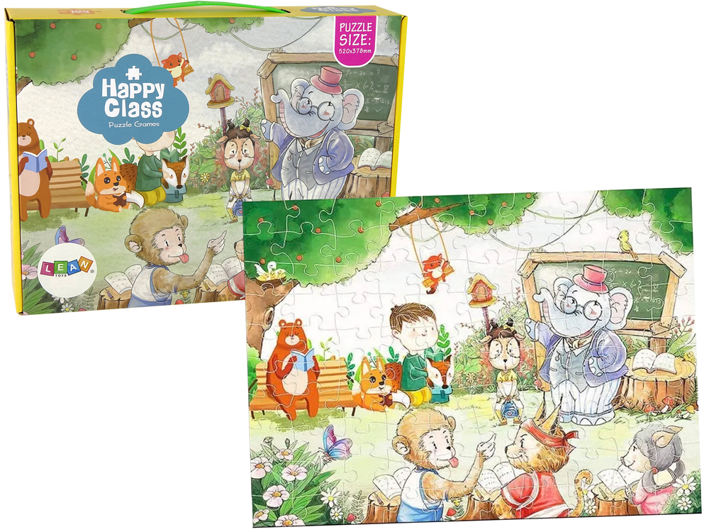 Puzzle School for Animals 100 pieces