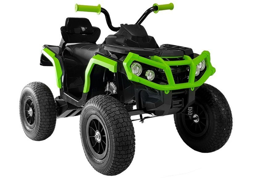 Quad BDM0906 Electric Ride On Vehicle Pumped Wheels - Black