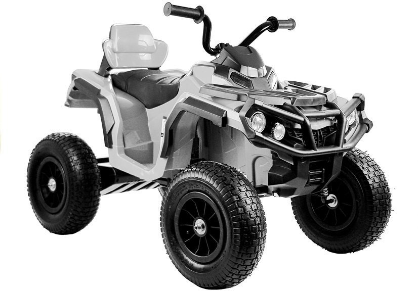 Quad BDM0906 Electric Ride On Vehicle Pumped Wheels - White