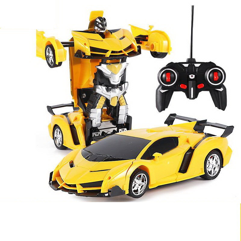 Radiovadāmā mašīna - robots ar pulti 2in1 Yellow