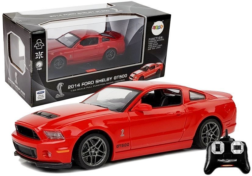 Radiovadāmā mašīna ar pulti Ford Shelby Red