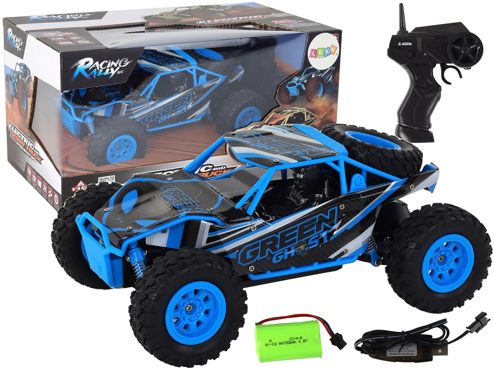 Radiovadāmā mašīna ar pulti Off-Road Car Blue