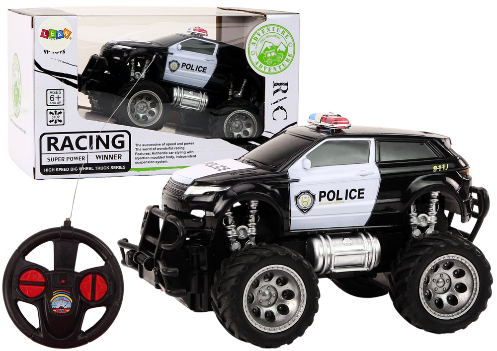 Radiovadāmā mašīna ar pulti Off-Road Police Car