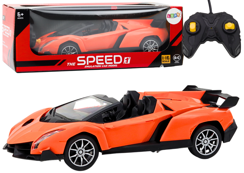 Radiovadāmā mašīna ar pulti Sports Car RC Orange