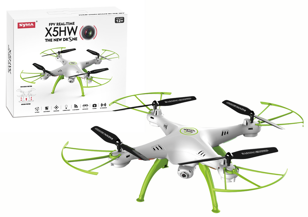 RC Drone X5HW White and Green