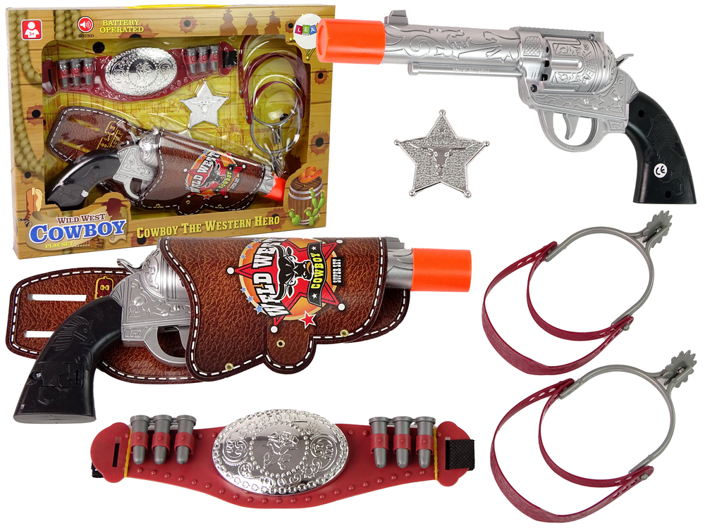 Set Cowboy Revolver Accessories