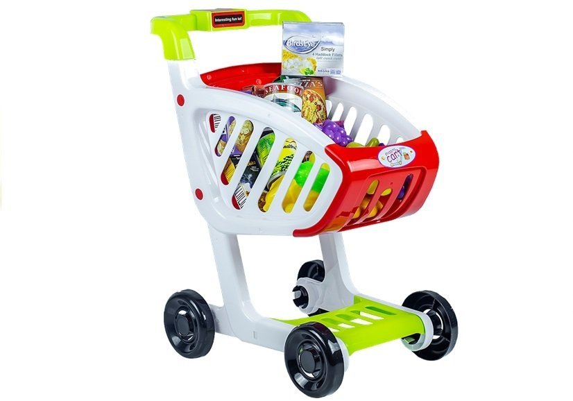 Shop Trolley + 25 Toy Food