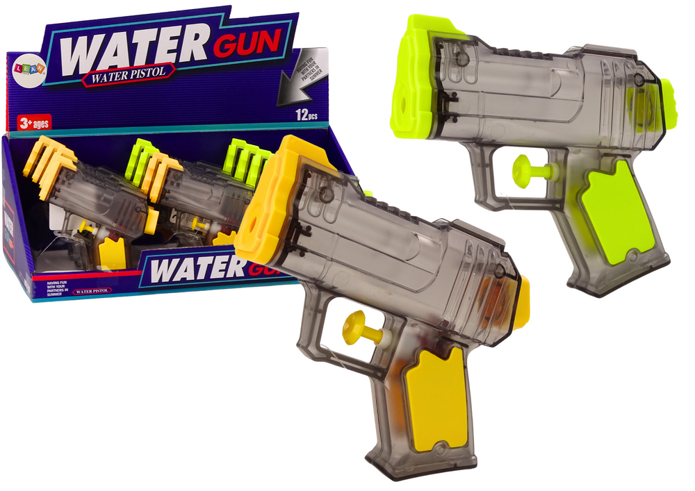 Small Water Gun Transparent Yellow Orange