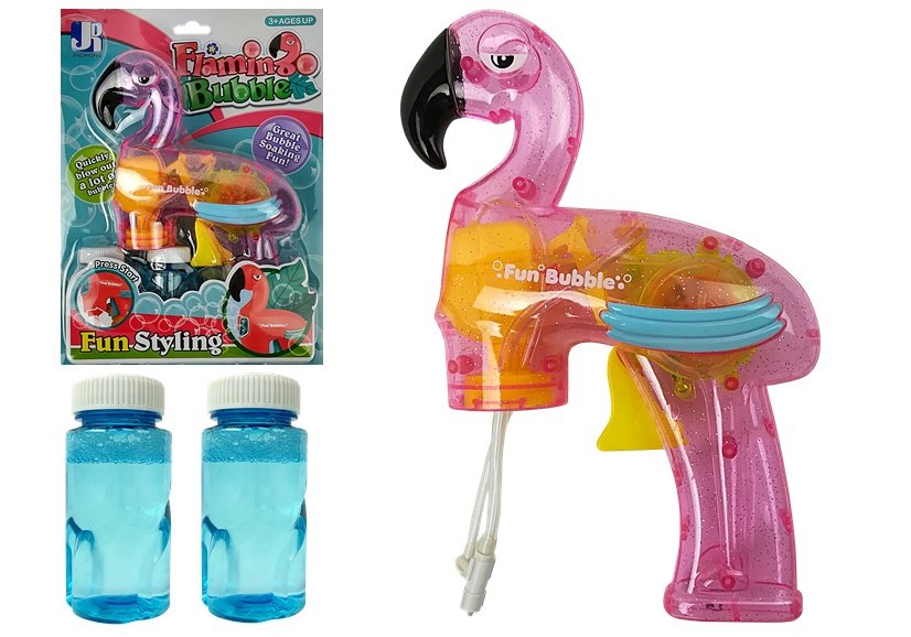 Soap Bubble Gun Flamingo Pink