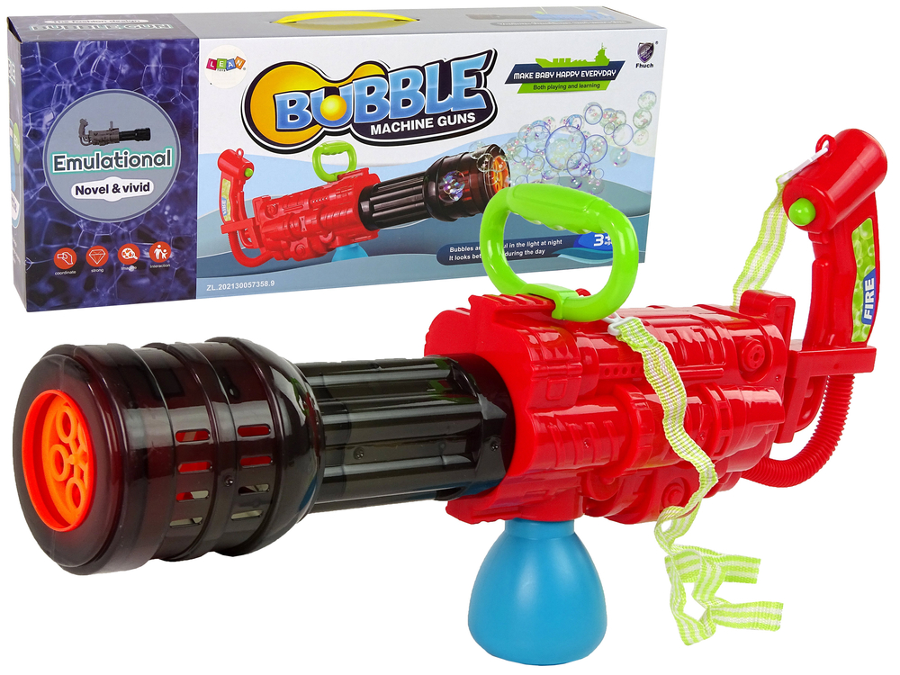 Soap Bubble Gun Red