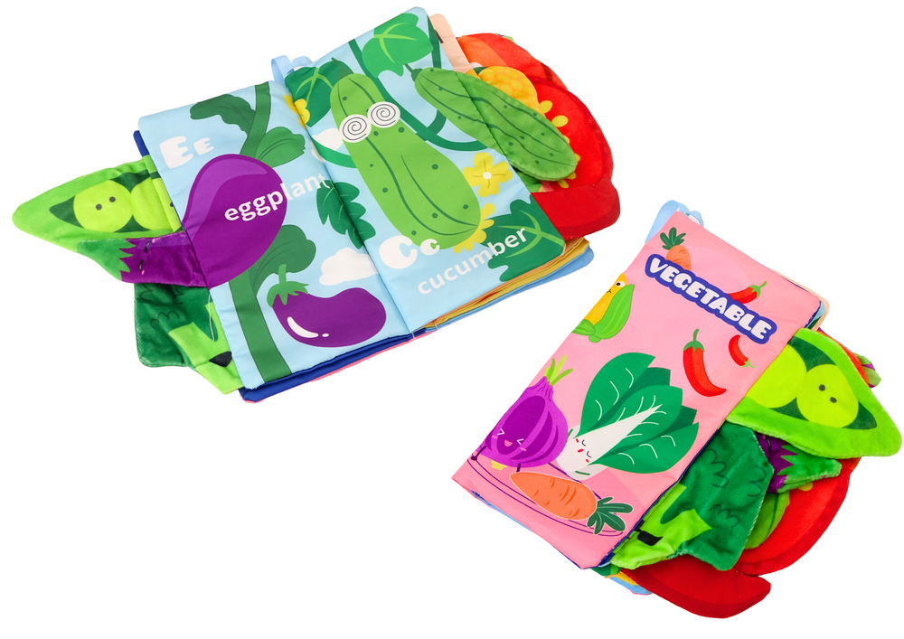 Soft Vegetables Book, Rustling, Squeaking, Colorful For Babies