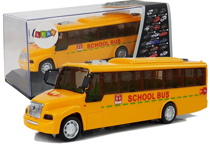 Spring Drive School Bus. Lights and Sounds. Opening Doors