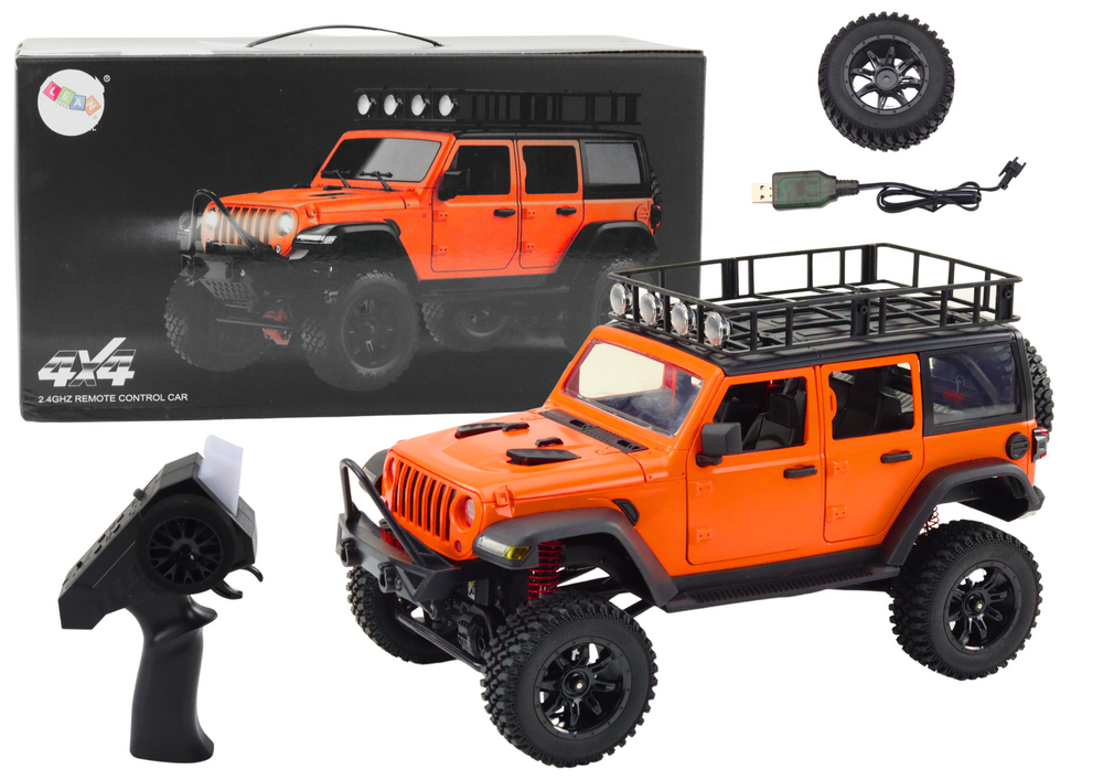 Tālvadības Automašīna 4x4 Off-Road Vehicle RC 2.4G 4x4 Drive Orange