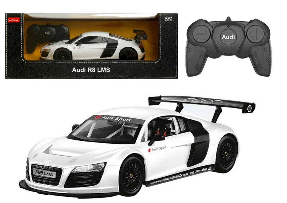 Tālvadības mašīna Audi R8 White