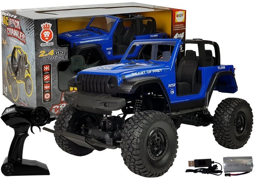 Tālvadības mašīna Jeep Terrain Car Blue