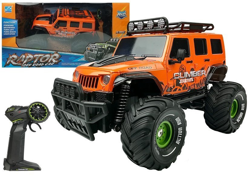 Tālvadības mašīna Off-road Jeep Orange