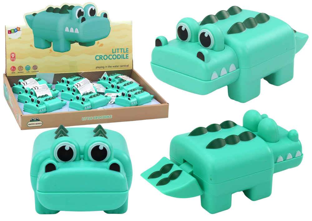 Wind-up Crocodile Bath Toy, Green