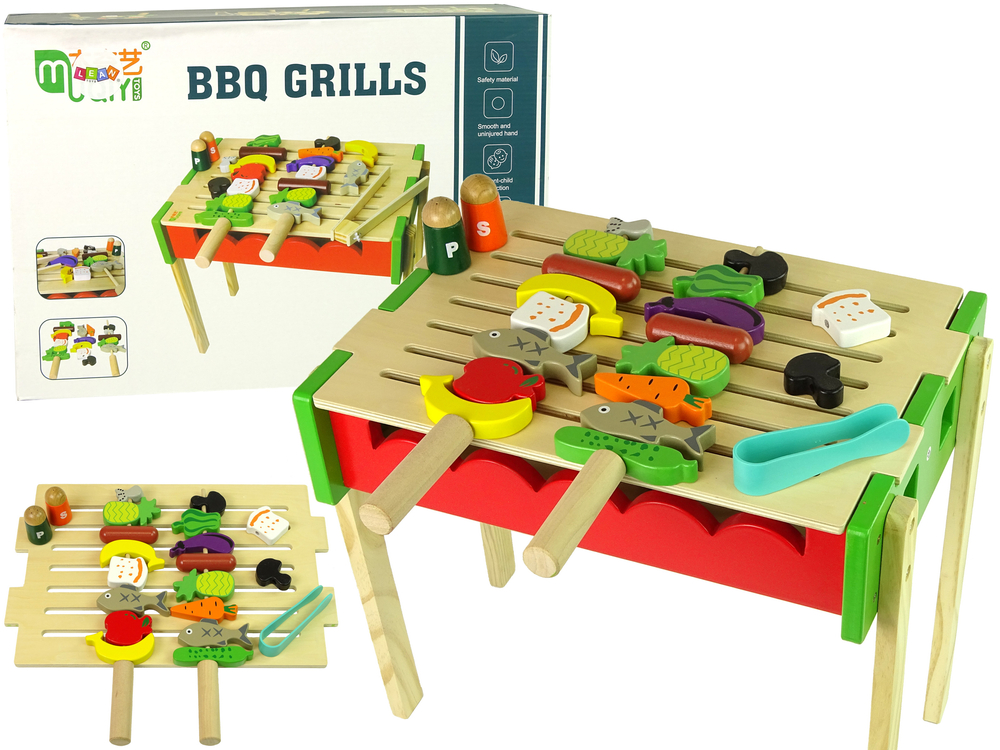 Wooden Grill Accessories Barbecue Skewers Grilling Baking