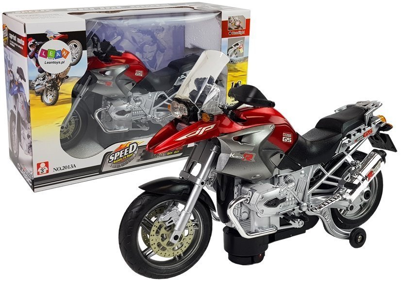 Battery-operated Motorcycle with Lights and Music Red