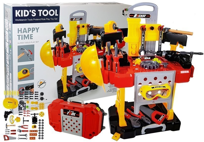 DIY set for batteries 3in1 Suitcase Workshop 85 elements 56cm