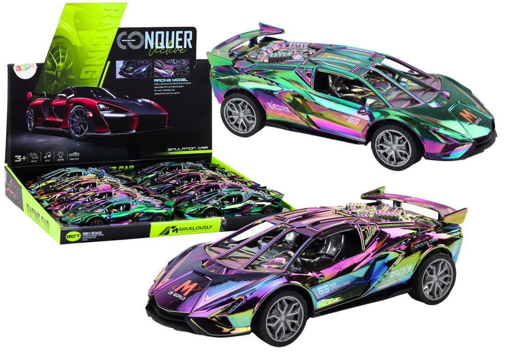 Sports Car Lights Sounds Colorful Chameleon