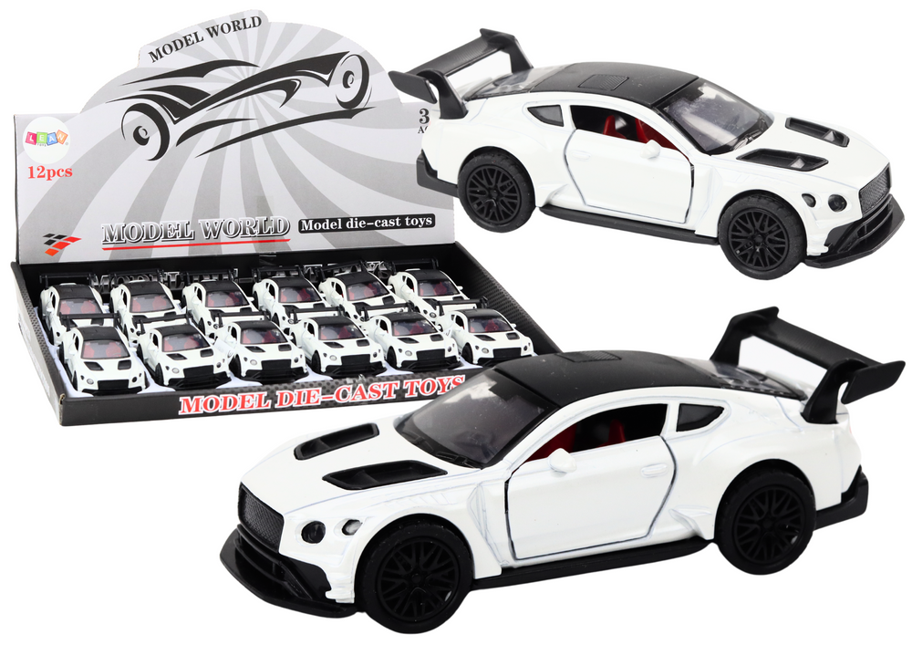 Car Sports Car 1:32 Friction Drive Pearl White