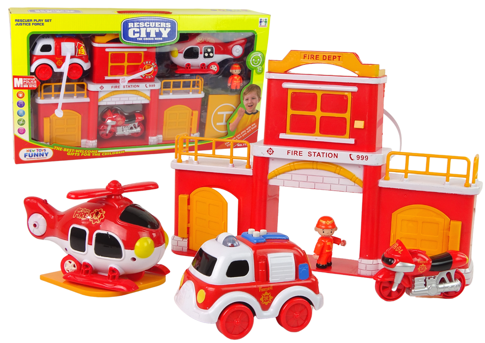 Fire Station Set with Sound