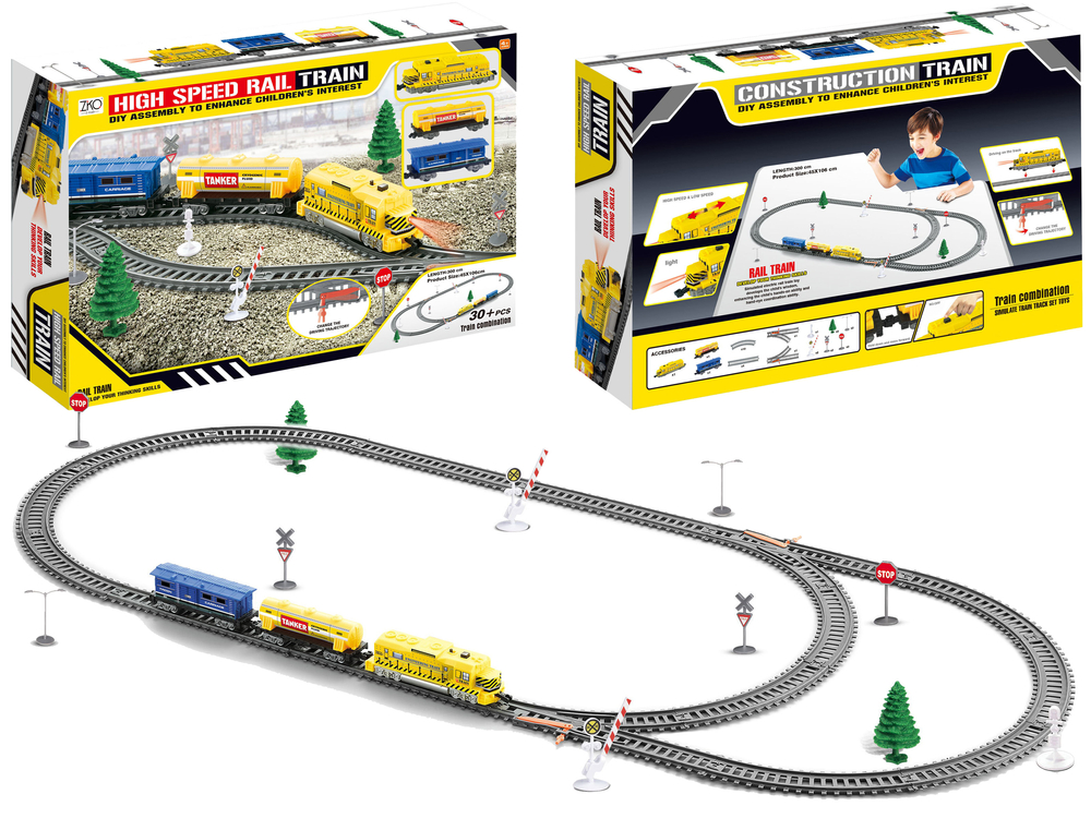 Electric Train + Tracks For Train Fans Two speed trains TRAIN BUILDER