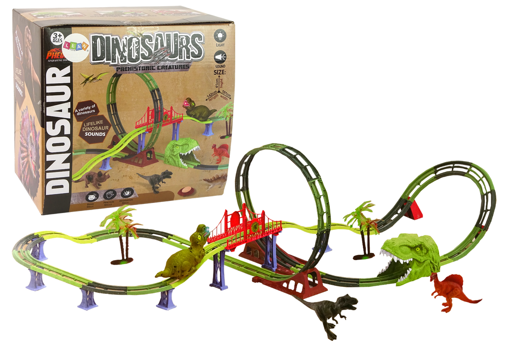 Dinosaur Railway Track Sound Light Accessories