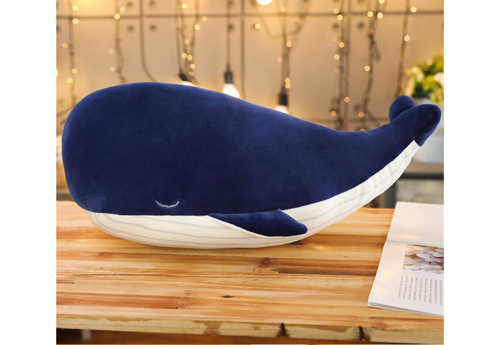 Plush Mascot Whale Navy Blue 25 cm