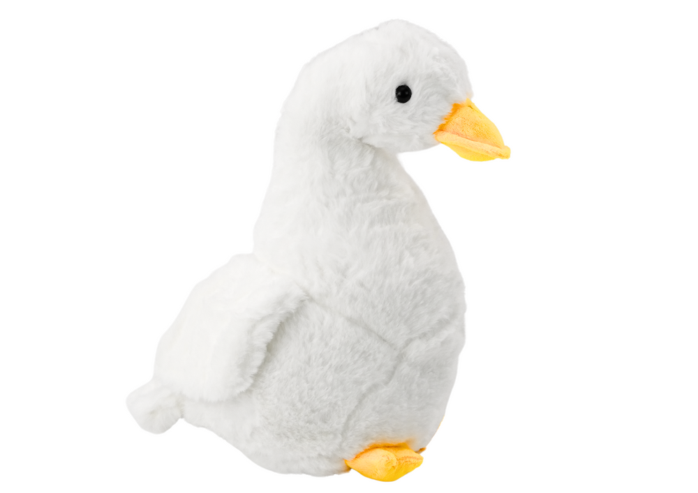 Plush Goose Mascot White Cuddly Plush Duck 40 cm