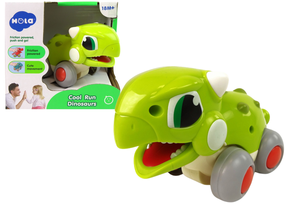 Dinosaur On Wheels Green Figure