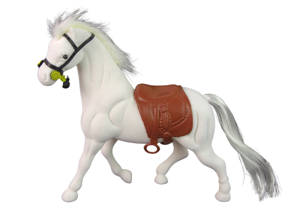 White Saddle Horse Farm Figurine