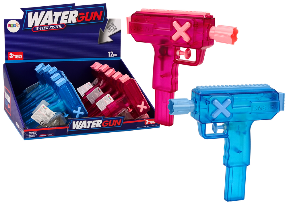 Small Water Gun Transparent Blue Pink