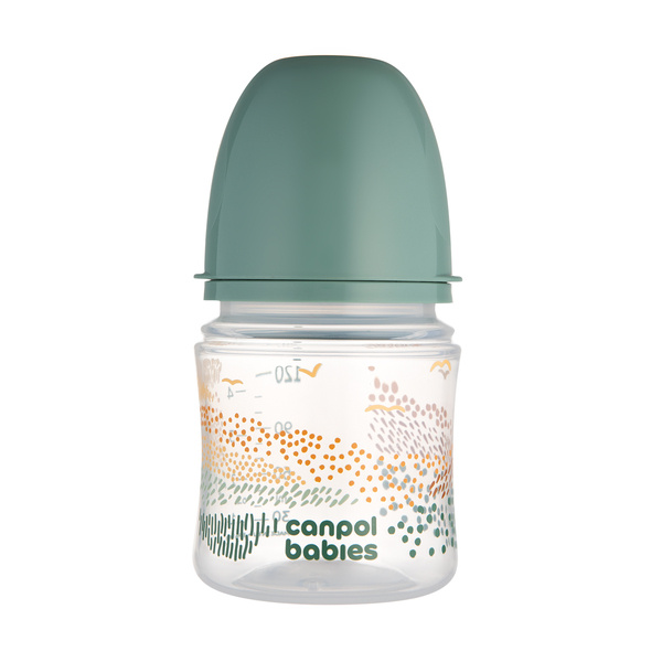 Canpol Babies EasyStart Butelka Antykolkowa 35/242_gre Mountains 120ml Zielona