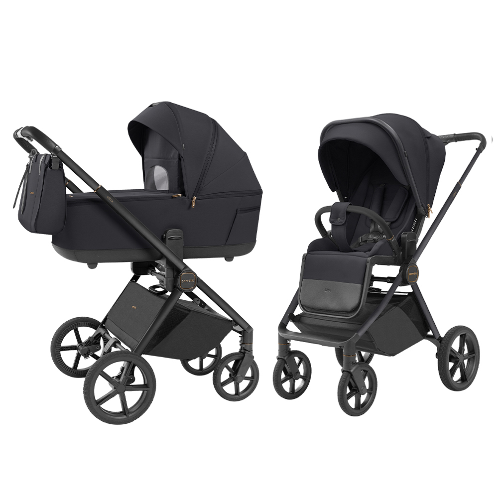 CARRELLO Ultra CRL-6527 Basalt Black Bērnu rati 2in1